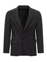 Black Technical Single-Breasted Blazer RRD - Collezione Happy Birthday | Lidia Shopping