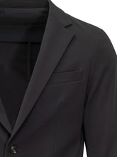Black Technical Single-Breasted Blazer RRD - Collezione Happy Birthday | Lidia Shopping