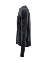 Maglione Girocollo in Lana Blu Effetto Velluto RRD - Abbigliamento Uomo | Lidia Shopping