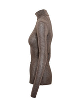 Simona Corsellini Bronze Lurex Tulle High Neck Top - Collezione Happy Birthday | Lidia Shopping