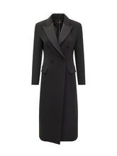 Double-Breasted Coat with Satin Lapels SIMONA CORSELLINI - Collezione Happy Birthday | Lidia Shopping