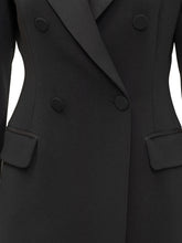 Double-Breasted Coat with Satin Lapels SIMONA CORSELLINI - Collezione Happy Birthday | Lidia Shopping