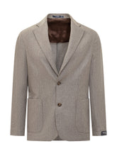 Barba Jacket Beige Wool Blazer - Barba Jacket | Lidia Shopping