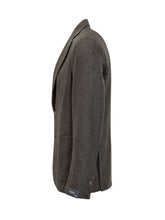 Barba Giacca in Lana Principe di Galles Marrone - Abbigliamento Uomo | Lidia Shopping