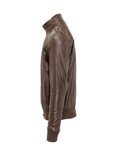 Brown Leather Jacket Barba Napoli - Barba Jacket | Lidia Shopping