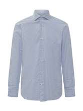 Barba Camicia A Maniche Lunghe Azzurra In Cotone - Abbigliamento Uomo | Lidia Shopping