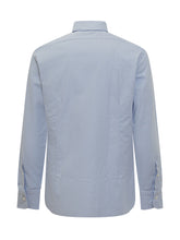 Barba Camicia A Maniche Lunghe Azzurra In Cotone - Abbigliamento Uomo | Lidia Shopping