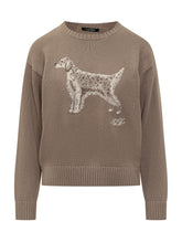 Maglione Taupe Con Ricamo Cane Lauren Ralph Lauren - Abbigliamento Donna | Lidia Shopping