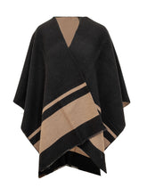 Poncho Jacquard con Dettaglio Crest - Accessori Donna | Lidia Shopping