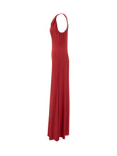 Lauren Ralph Lauren Red Long Dress with Draped - Collezione Happy Birthday | Lidia Shopping