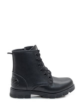 Diesel Kids Black Leather Boots with Logo - Collezione Happy Birthday | Lidia Shopping