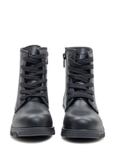Diesel Kids Black Leather Boots with Logo - Collezione Happy Birthday | Lidia Shopping
