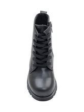 Diesel Kids Black Leather Boots with Logo - Collezione Happy Birthday | Lidia Shopping