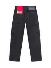 Diesel Kids Black Cargo Jeans - Collezione Happy Birthday | Lidia Shopping