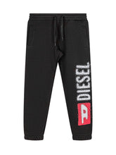 Diesel Kids Black Sweatpants with Side Logo - Collezione Happy Birthday | Lidia Shopping