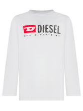 Diesel Kids White Long-Sleeve Top with Logo - Collezione Happy Birthday | Lidia Shopping