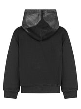 Diesel Kids Black Hoodie with Metallic Print - Collezione Happy Birthday | Lidia Shopping