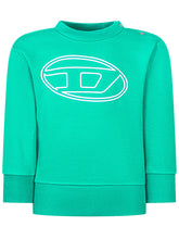Diesel Kids Green Sweatshirt with Logo - Collezione Happy Birthday | Lidia Shopping