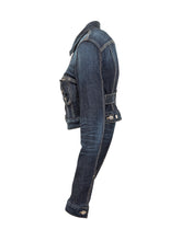 Dsquared2 Giacca Crop in Denim Blu con Zip e Bottoni - Abbigliamento Donna | Lidia Shopping