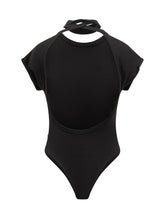 Dsquared2 Body Nero con Stampa e Laccio al Collo - Abbigliamento Donna | Lidia Shopping