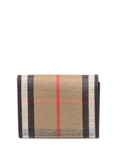 Portafoglio Burberry in tessuto tartan e pelle - Accessori Donna | Lidia Shopping