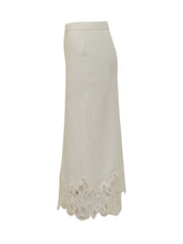 Fabiana Filippi Ivory Skirt with Lace Hem - Collezione Happy Birthday | Lidia Shopping