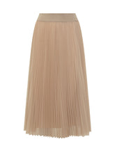 Fabiana Filippi Gonna Plissé in Tulle Beige - Abbigliamento Donna | Lidia Shopping
