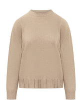 Fabiana Filippi Maglia Girocollo in Lana Beige - Abbigliamento Donna | Lidia Shopping