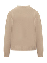 Fabiana Filippi Maglia Girocollo in Lana Beige - Abbigliamento Donna | Lidia Shopping