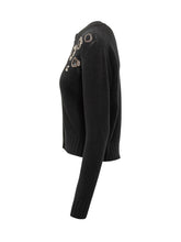 Fabiana Filippi Black Cardigan with Jewel Details - Collezione Happy Birthday | Lidia Shopping
