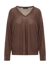 Fabiana Filippi Brown Lurex Sweater - Collezione Happy Birthday | Lidia Shopping