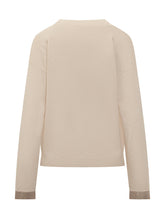 Fabiana Filippi Beige V-Neck Sweater - Collezione Happy Birthday | Lidia Shopping