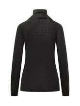 Fabiana Filippi Black Sheer Lightweight Turtleneck - Collezione Happy Birthday | Lidia Shopping