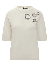 Fabiana Filippi Knit Top with Jewel Embellishments - Collezione Happy Birthday | Lidia Shopping