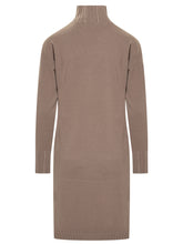 Taupe Knit Turtleneck Dress by Fabiana Filippi - Collezione Happy Birthday | Lidia Shopping