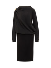 Black Draped Dress by Fabiana Filippi - Collezione Happy Birthday | Lidia Shopping