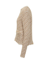 Beige Bouclé Jacket with Fringes by Fabiana Filippi - Collezione Happy Birthday | Lidia Shopping