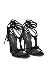 Dsquared2 Sandali Neri con Lacci e Tacco Alto - Collezione Happy Birthday | Lidia Shopping