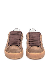 Dsquared2 Sneakers Marroni in Camoscio con Dettagli in Pelle - Collezione Happy Birthday | Lidia Shopping
