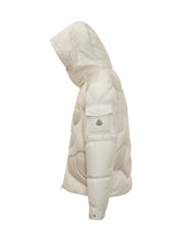 Moncler Piumino Bianco con Inserti in Shearling - Abbigliamento Uomo | Lidia Shopping