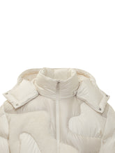 Moncler Piumino Bianco con Inserti in Shearling - Abbigliamento Uomo | Lidia Shopping