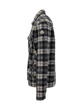 Checked Wool Shirt Jacket Moncler - Collezione Happy Birthday | Lidia Shopping