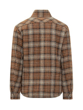 Overshirt Moncler in Lana a Quadri Marrone - Abbigliamento Uomo | Lidia Shopping