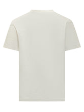 White Minimal Black Logo T-shirt Moncler - Collezione Happy Birthday | Lidia Shopping