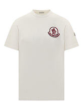 White Logo Patch T-shirt Moncler - Collezione Happy Birthday | Lidia Shopping