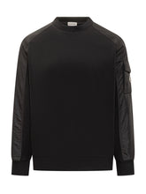 Moncler Felpa con Dettagli Tecnici - Abbigliamento Uomo | Lidia Shopping