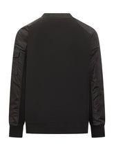 Moncler Felpa con Dettagli Tecnici - Abbigliamento Uomo | Lidia Shopping