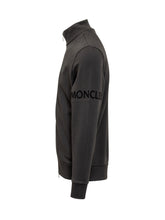 Moncler Felpa Nera con Zip e Logo - Abbigliamento Uomo | Lidia Shopping