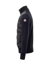 Cardigan Moncler Blu con Inserti Trapuntati - Abbigliamento Uomo | Lidia Shopping