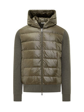Cardigan Moncler Verde con Cappuccio - Abbigliamento Uomo | Lidia Shopping